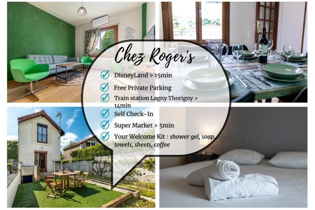 Chez Roger'S 12Min Disneyland Maison Individuelle 70M2 Villa Conches ภายนอก รูปภาพ